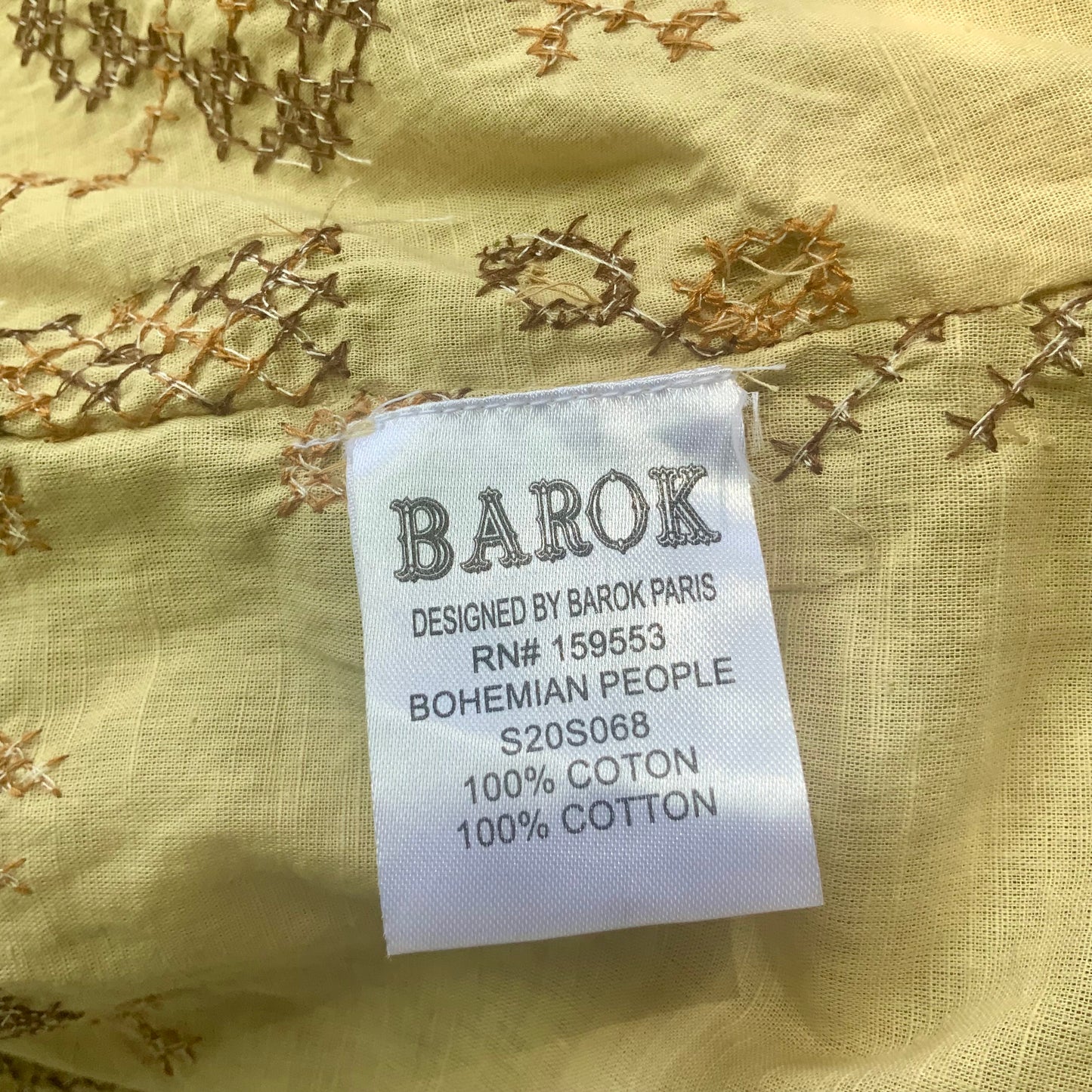 Veste Kaftan longue et brodée BAROK