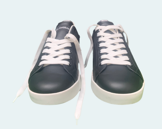 Sneakers basses Portofino DOLCE & GABBANA noir/blanc/argent