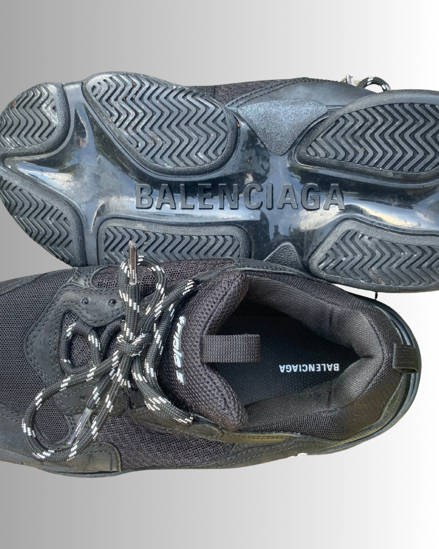 Sneakers Triple S noires BALENCIAGA