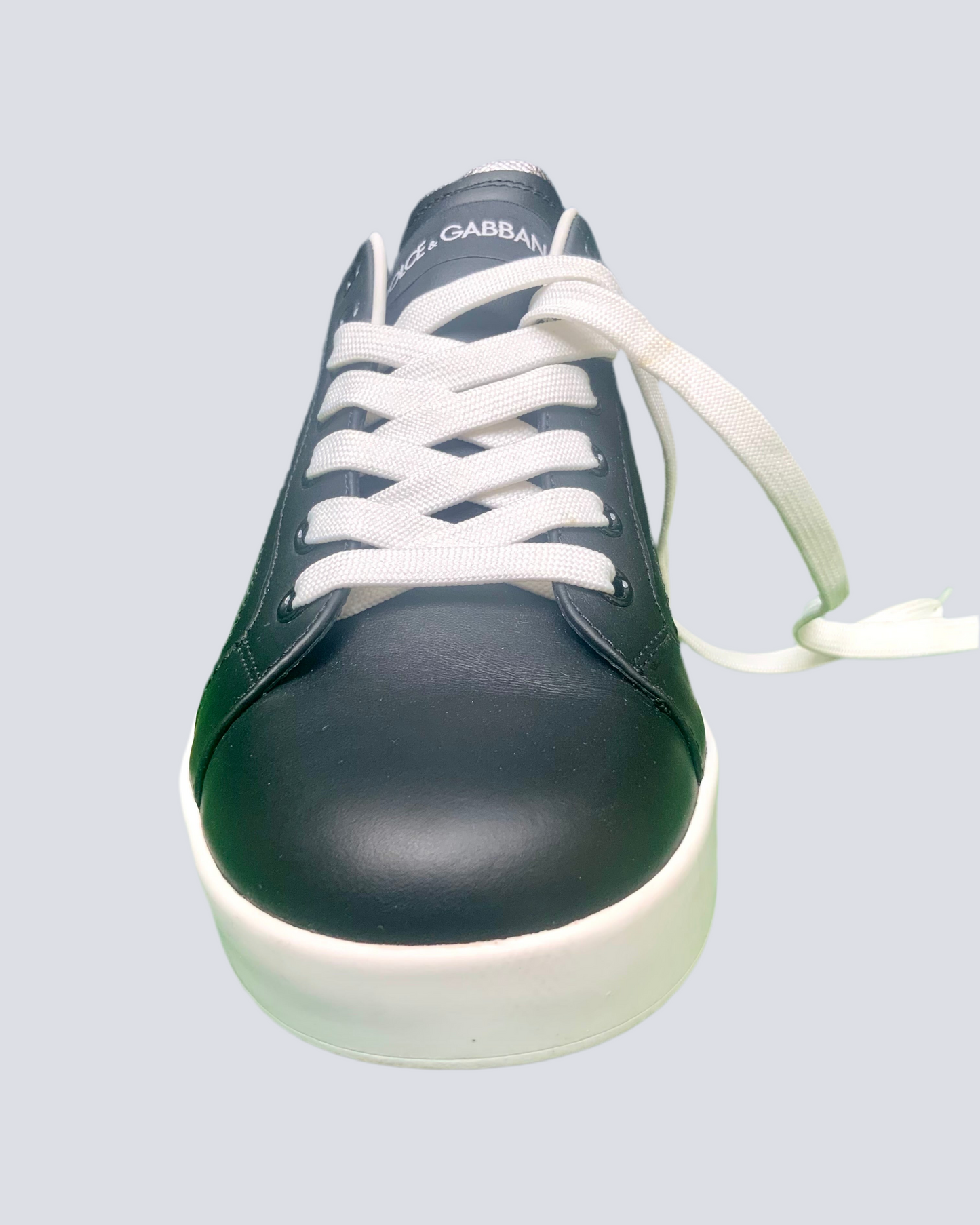 Sneakers basses Portofino DOLCE & GABBANA noir/blanc/argent