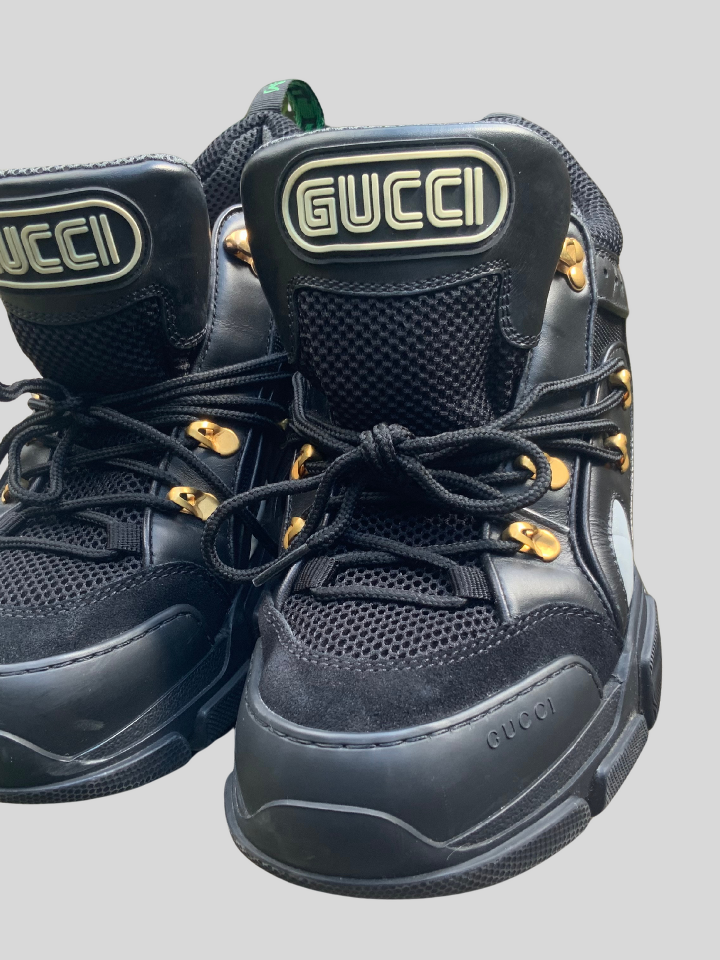 SNEAKERS FLASHTREK SEGA NOIR GUCCI size 8