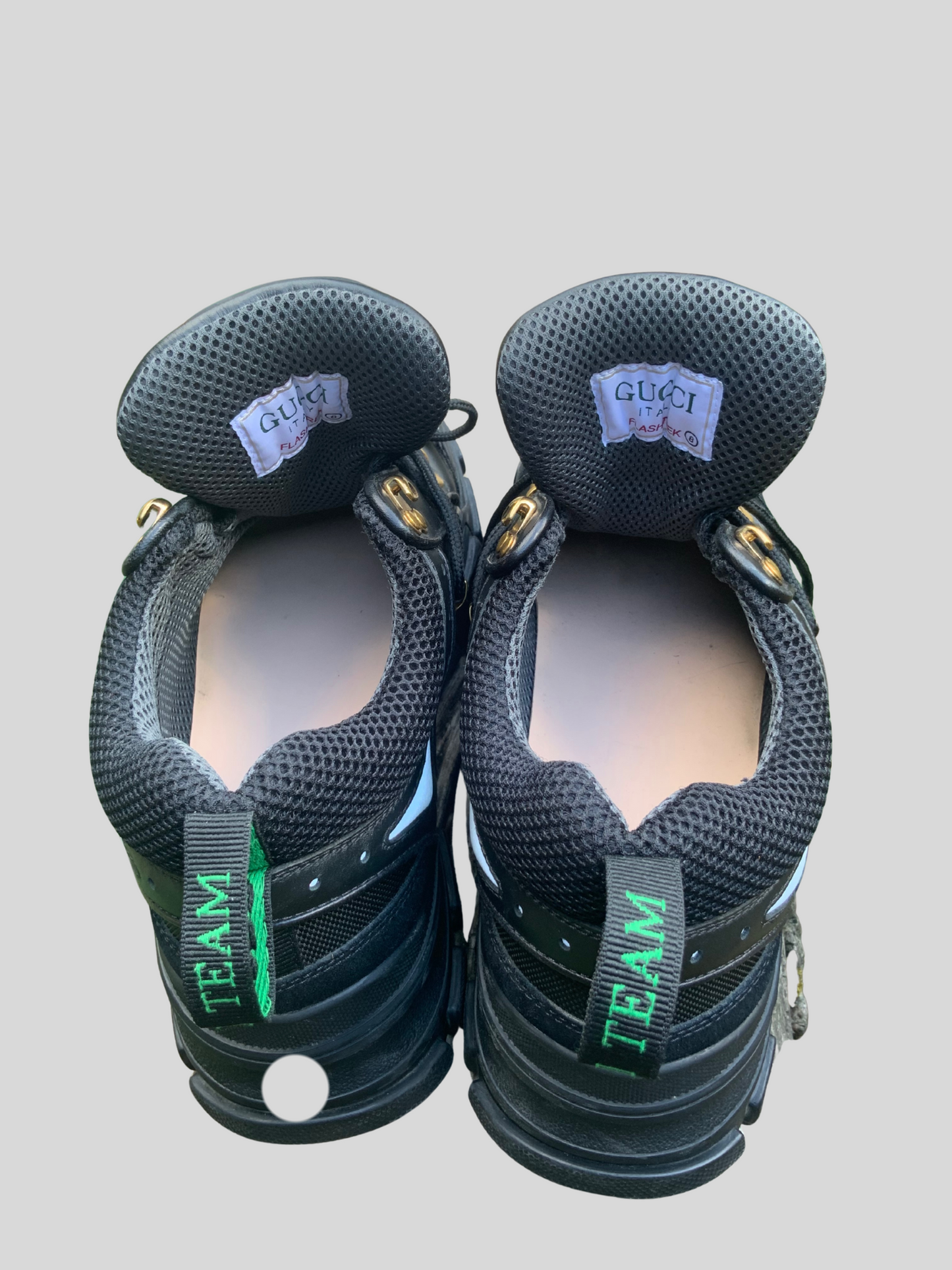 SNEAKERS FLASHTREK SEGA NOIR GUCCI size 8