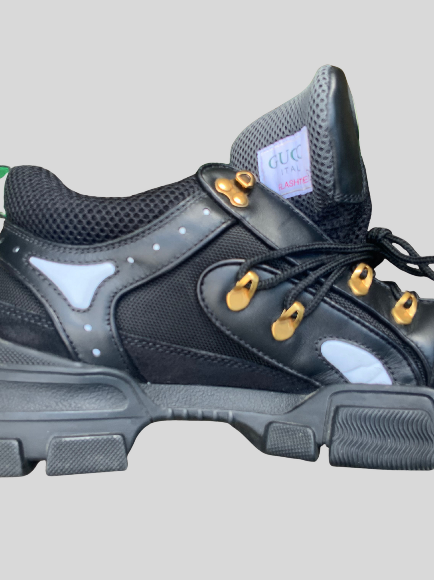 SNEAKERS FLASHTREK SEGA NOIR GUCCI size 8