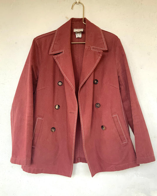 Caban CELINE corail foncé vintage 90