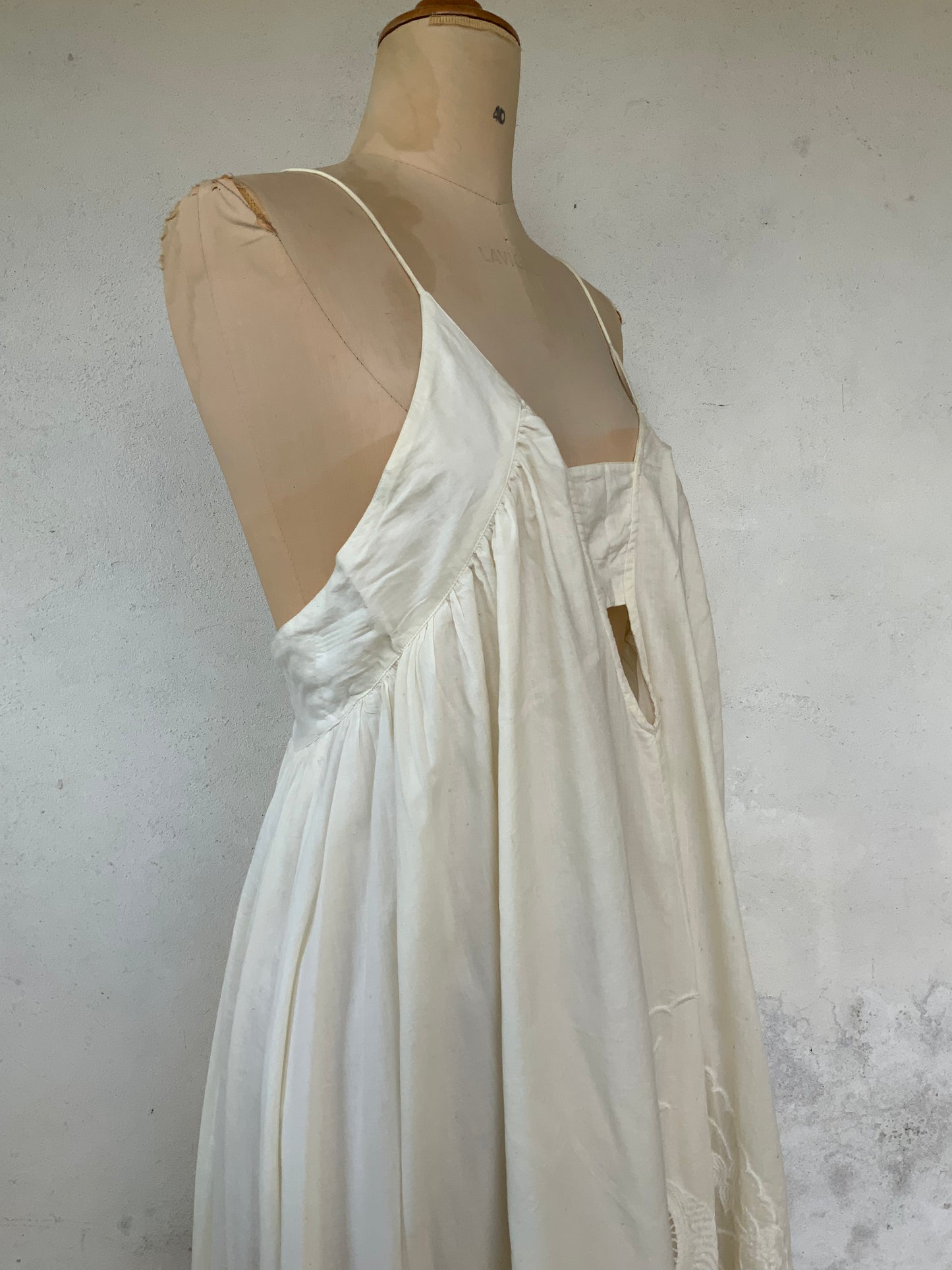 Robe longue bohème ivoire H&M vintage