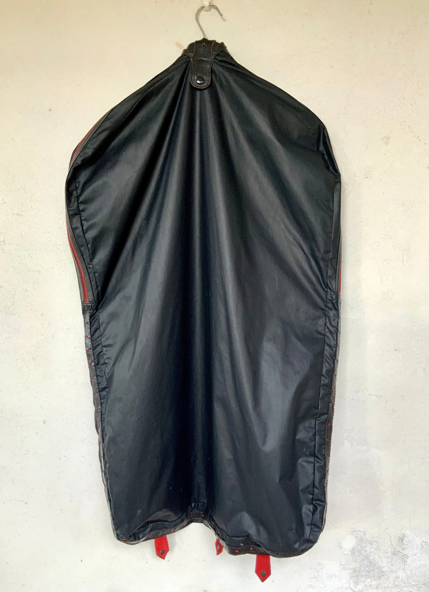 Blouson cuir pécari noir et col vison ZILLI vintage