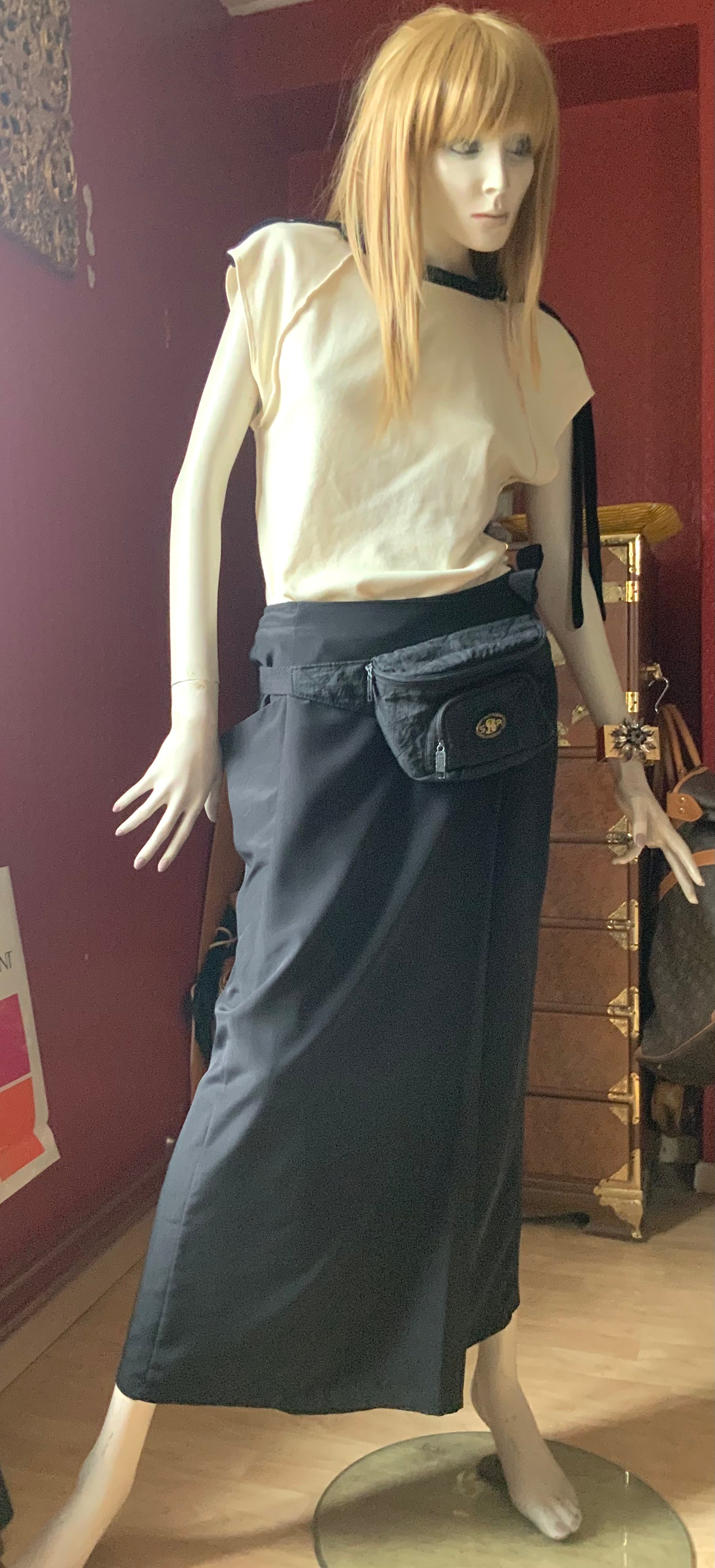 Jupe CHACOK Droite En Viscose - Taille 1, Motif Floral, Longueur Genou, Occasion Très Bon état