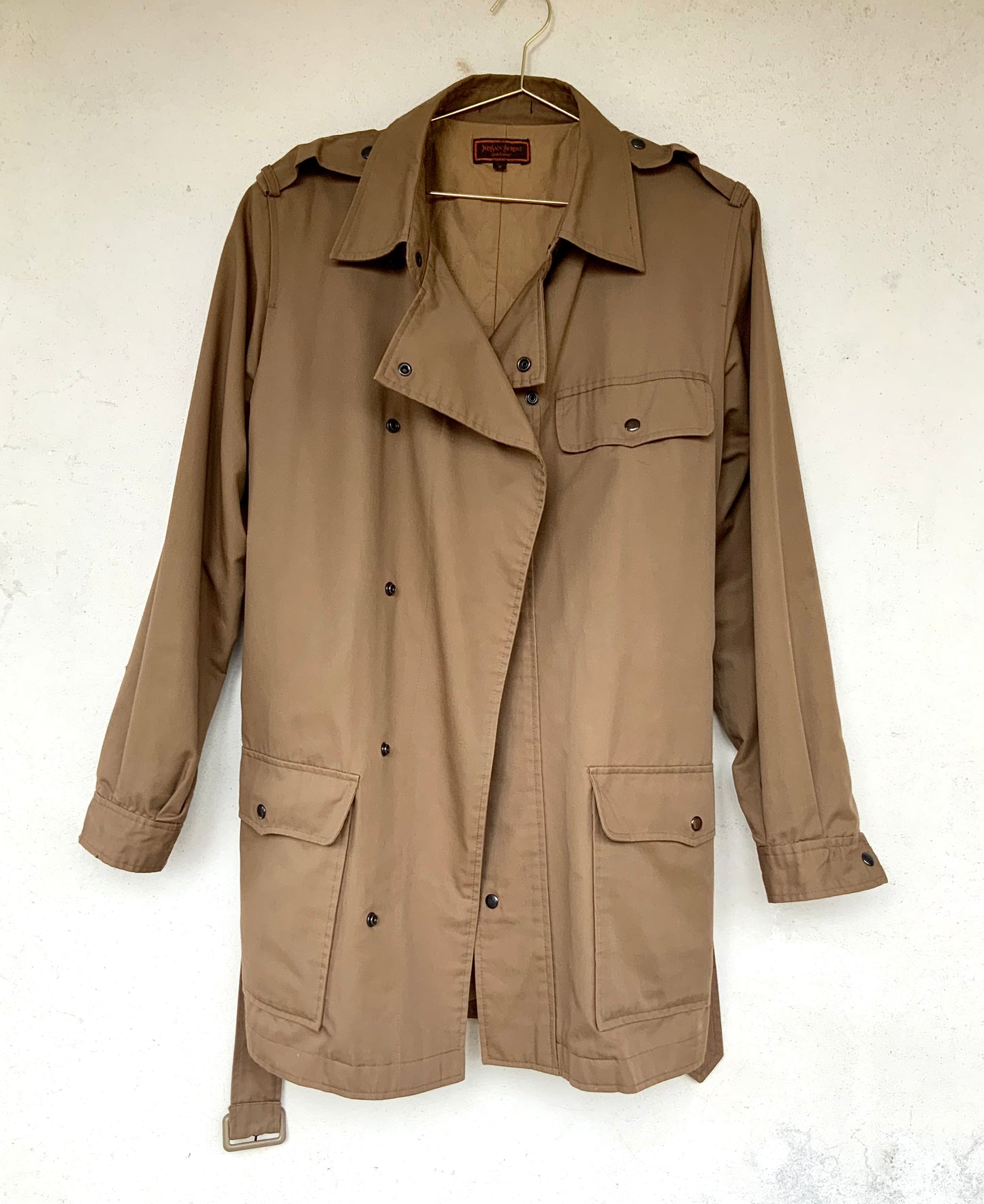 Trench court beige Yves Saint Laurent vintage