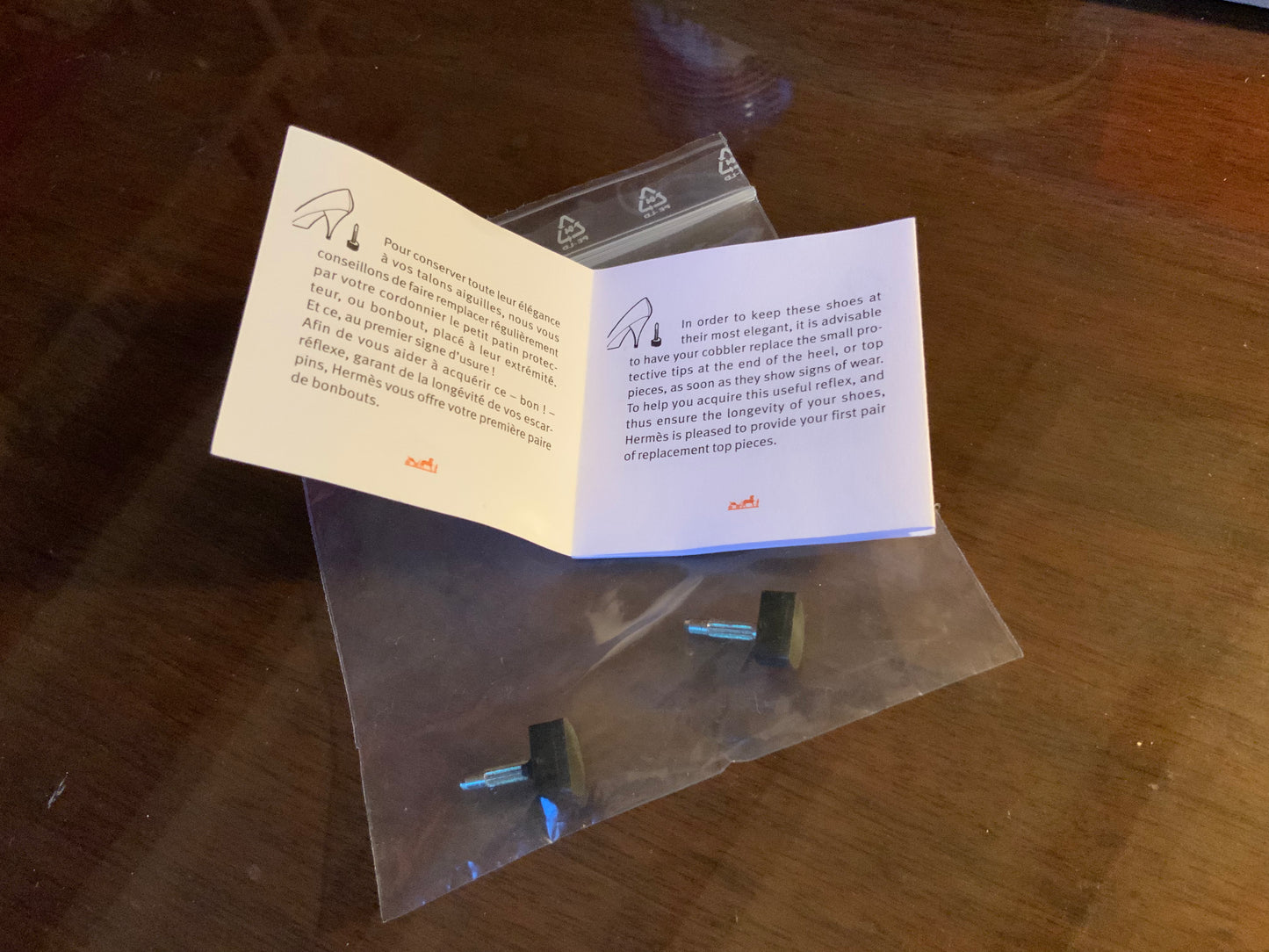 Escarpins slingback marron Hermès Vintage