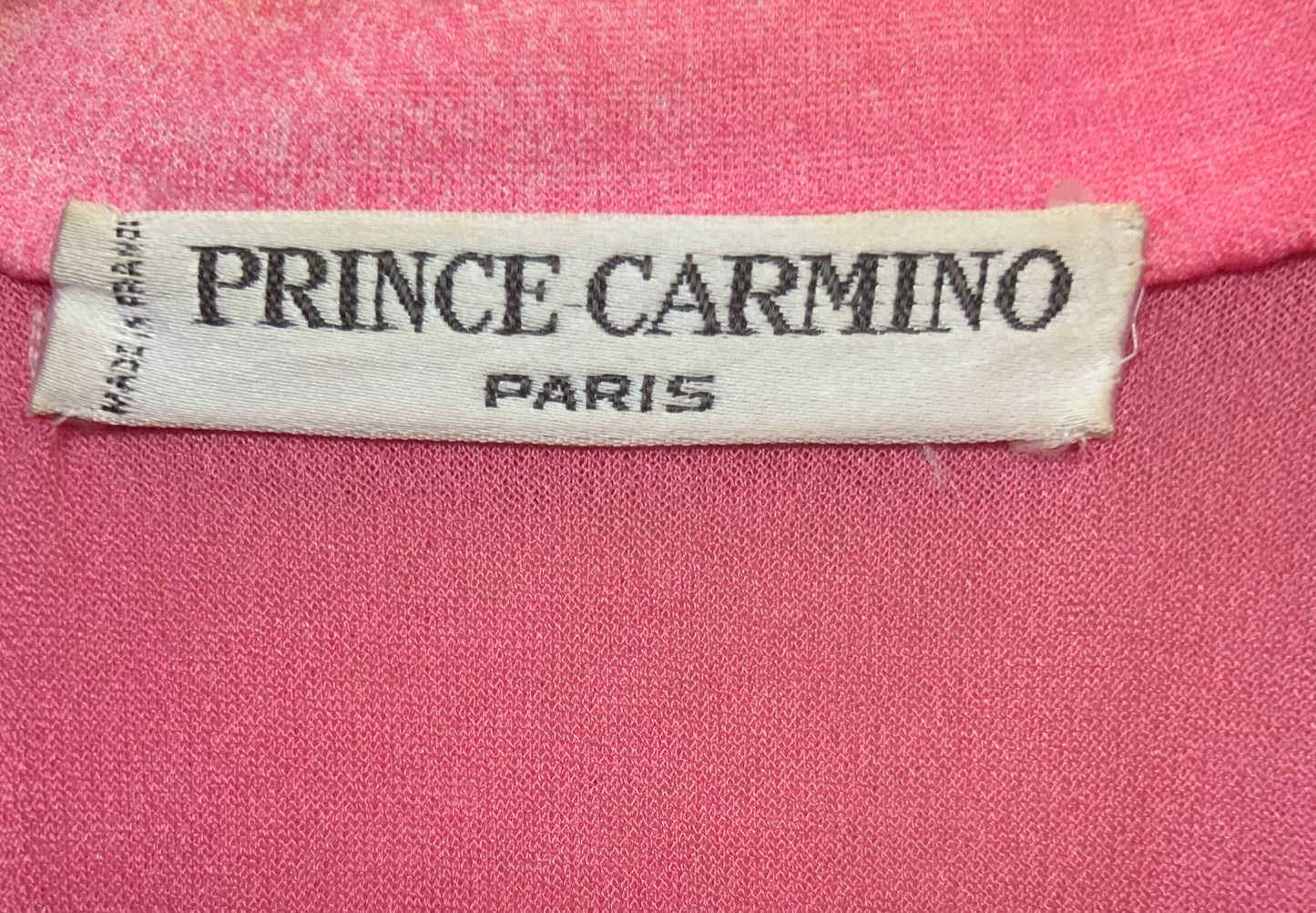 Robe rose Prince Carmino Paris vintage