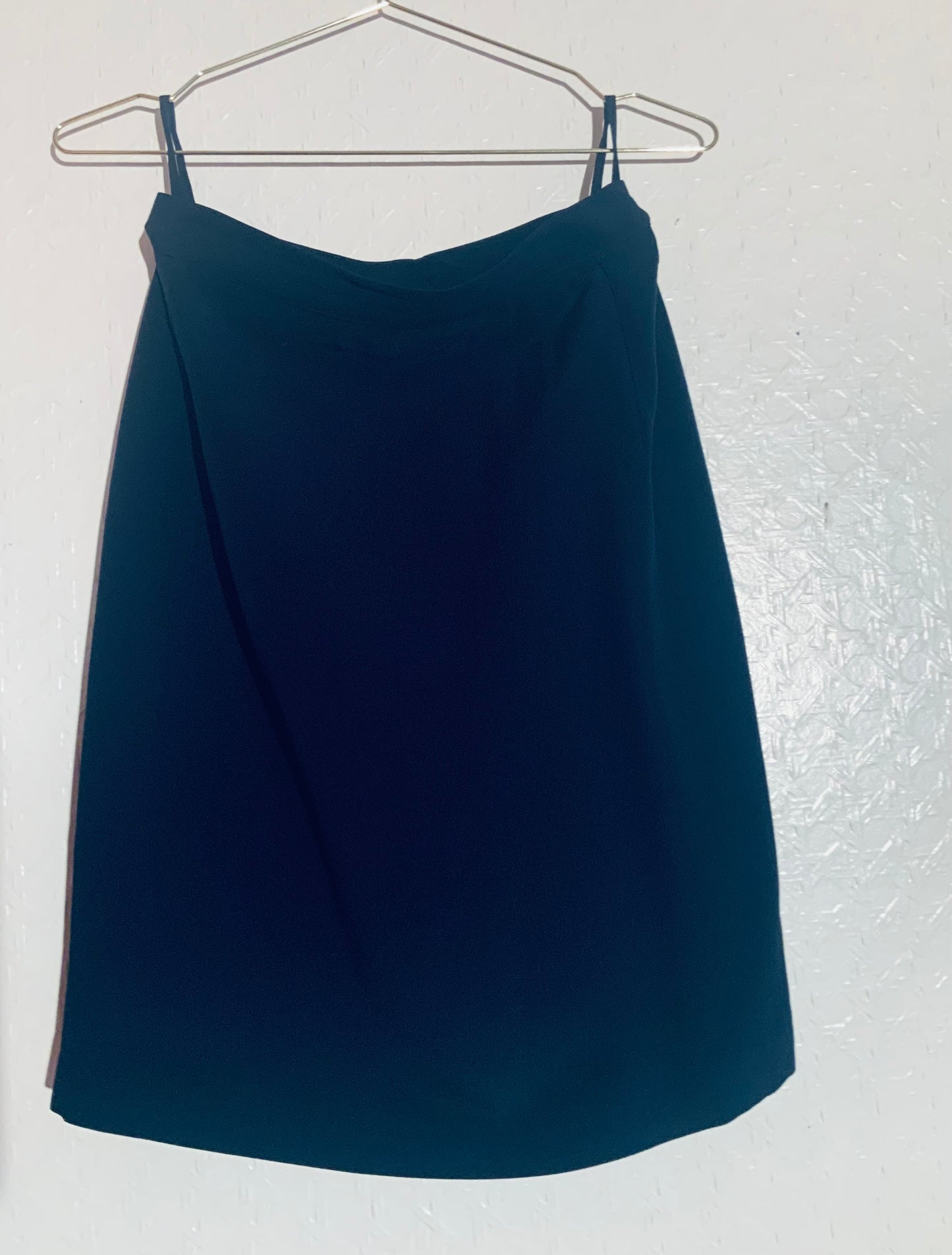 Ensemble veste et jupe en soie bleu marine CHACOK vintage 90