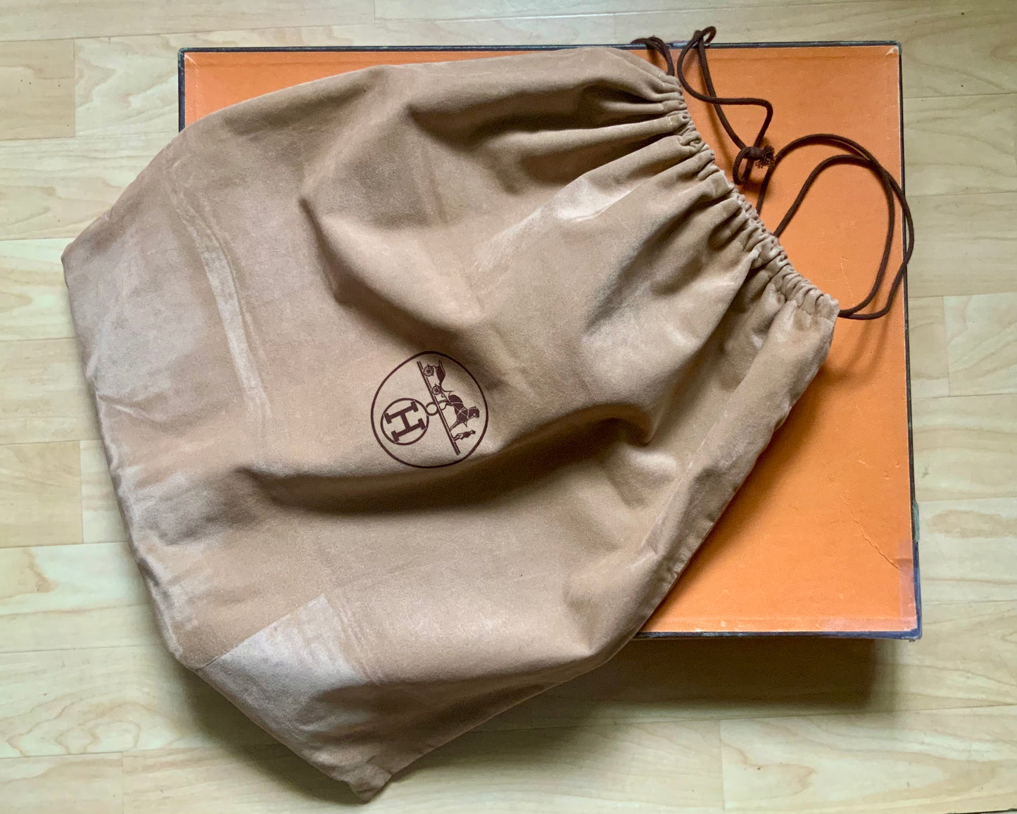 Sac à dépêches HERMES en cuir vintage