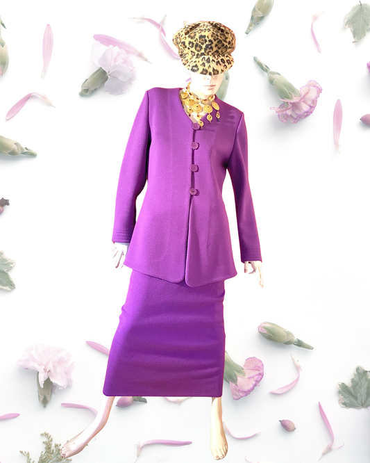 Ensemble Veste et Jupe en maille Chacok Vintage