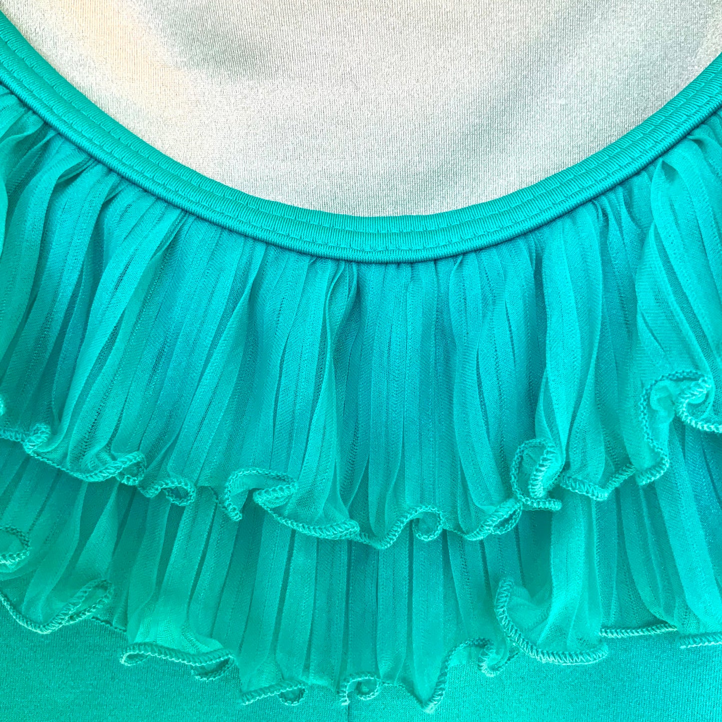 Maillot de bain une pièce vintage turquoise Rachel Papo