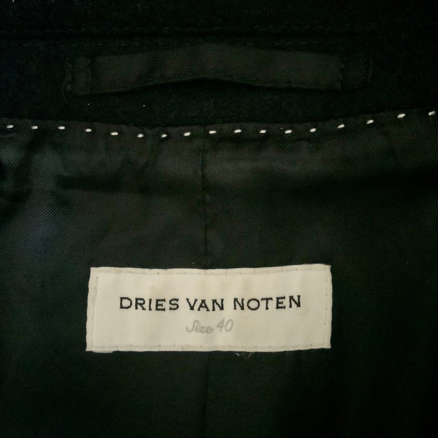 Caban marine coupe slim Dries van Noten