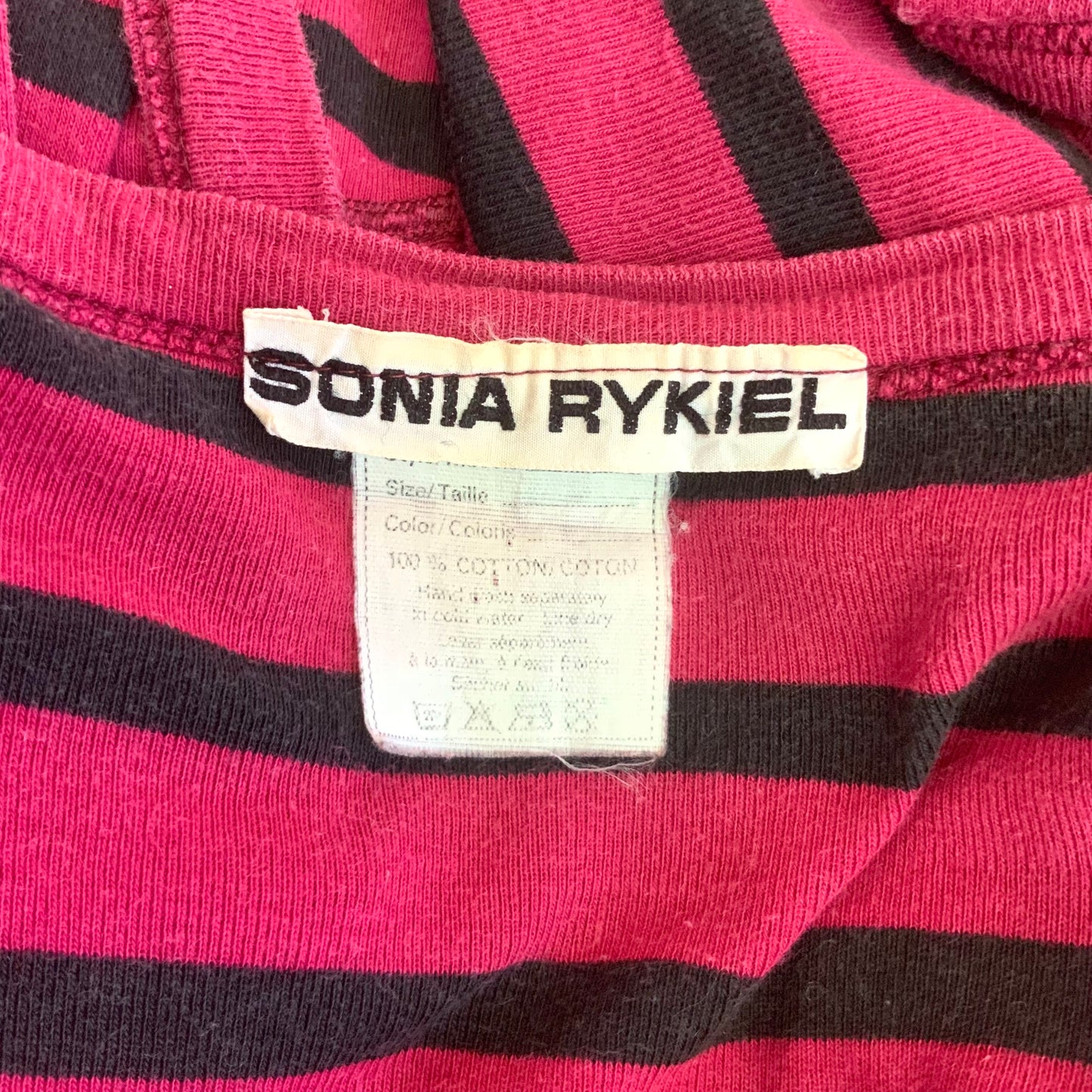 Ensemble Sonia Rykiel veste et robe à rayures vintage