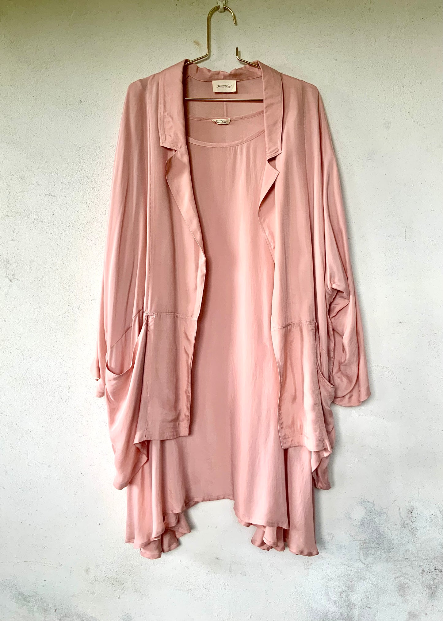 Ensemble Robe et Veste American Vintage rose poudré