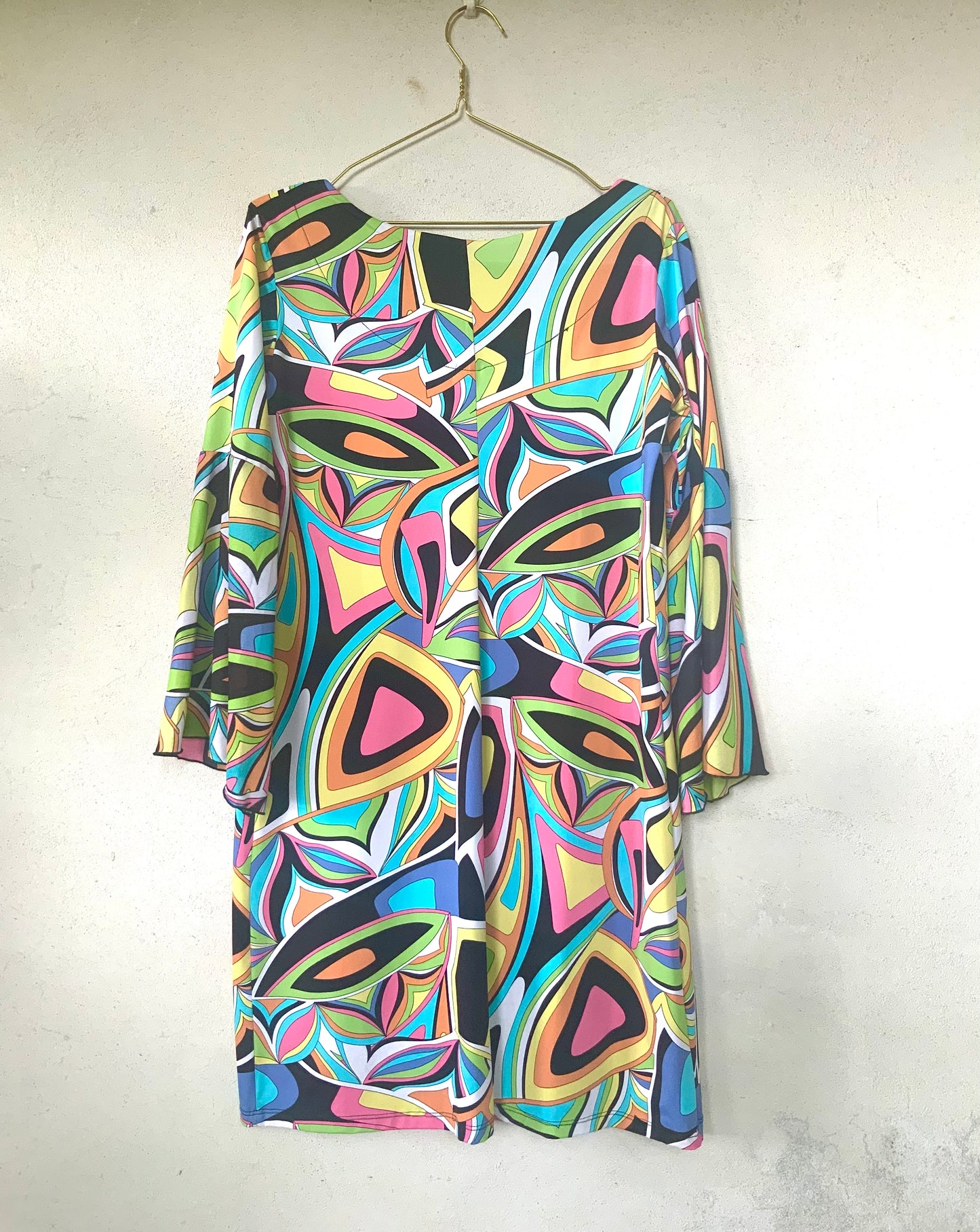 Robe courte multicolore