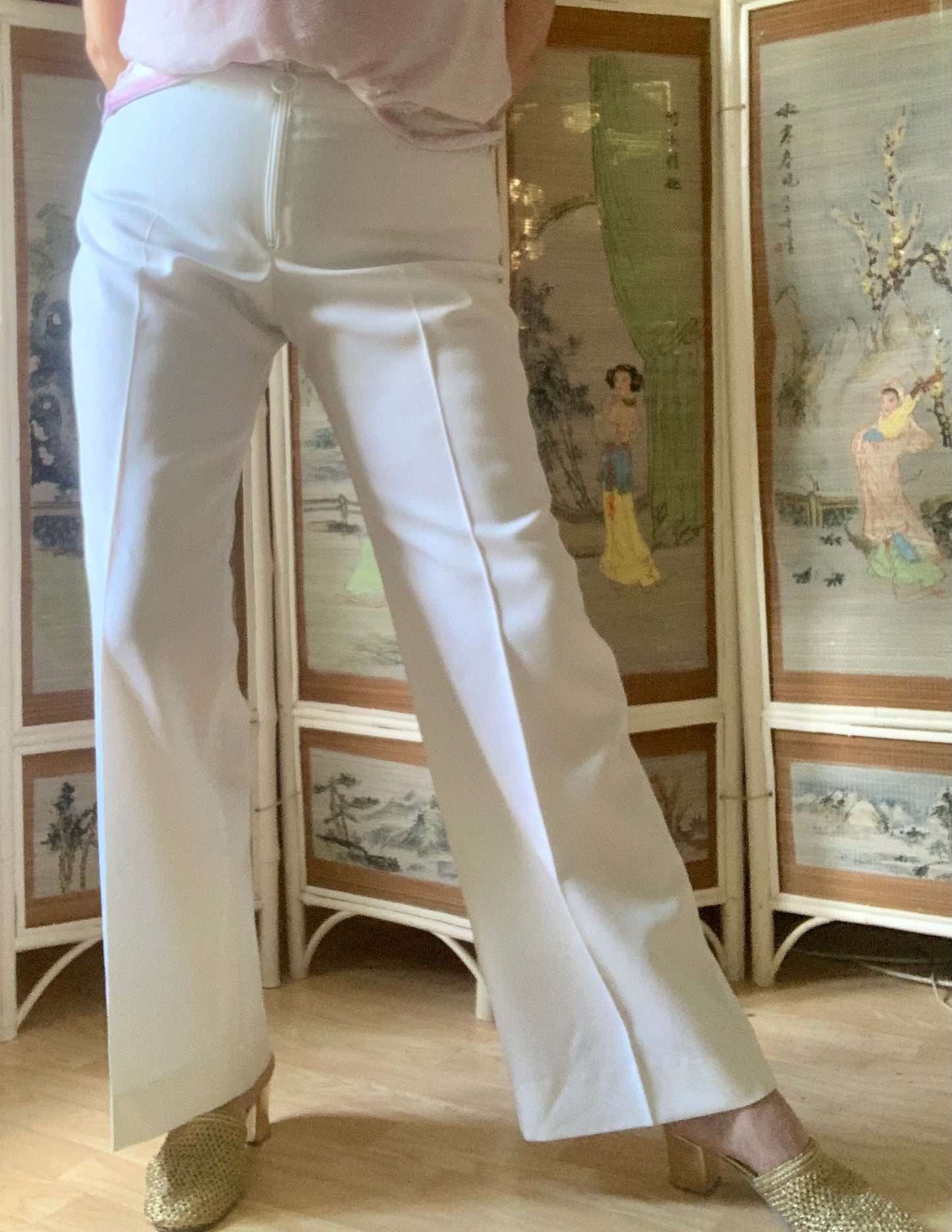 Pantalon blanc Bilytis Paris vintage