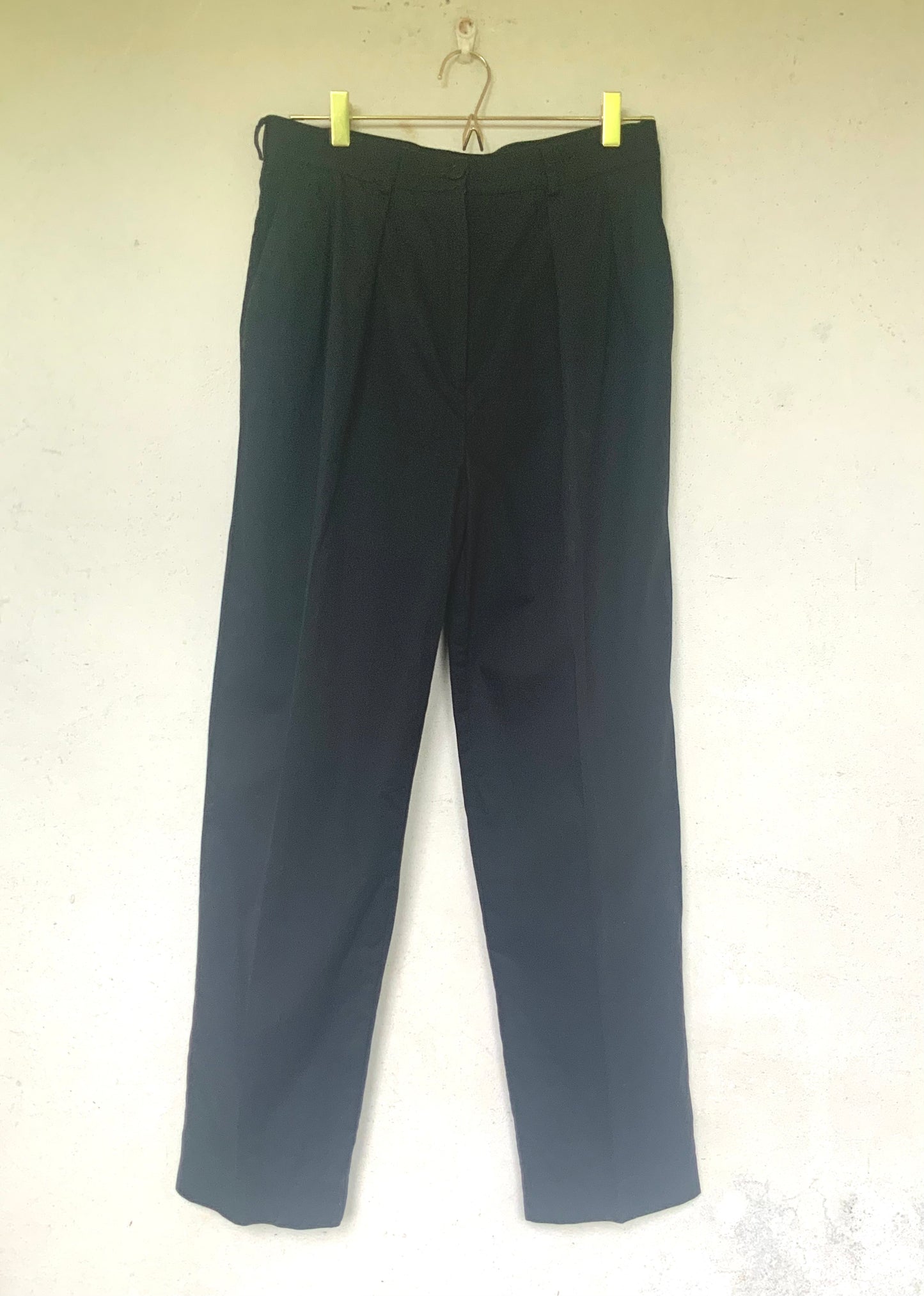 Pantalon en coton noir Yves Saint Laurent vintage