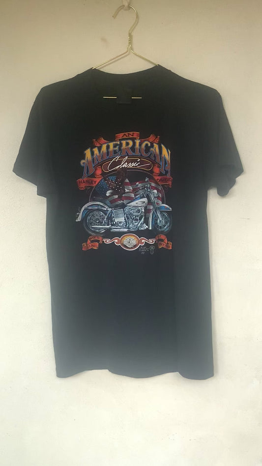 T-shirt noir Harley Davidson vintage