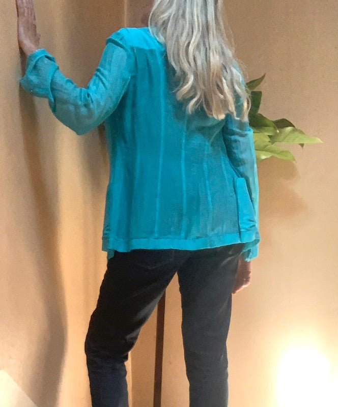 Veste turquoise Ferré