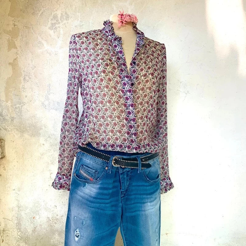 Jolie blouse Claudie Pierlot multicolore neuve