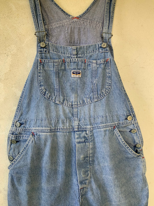 Salopette short Chevignon bleu stonewashed