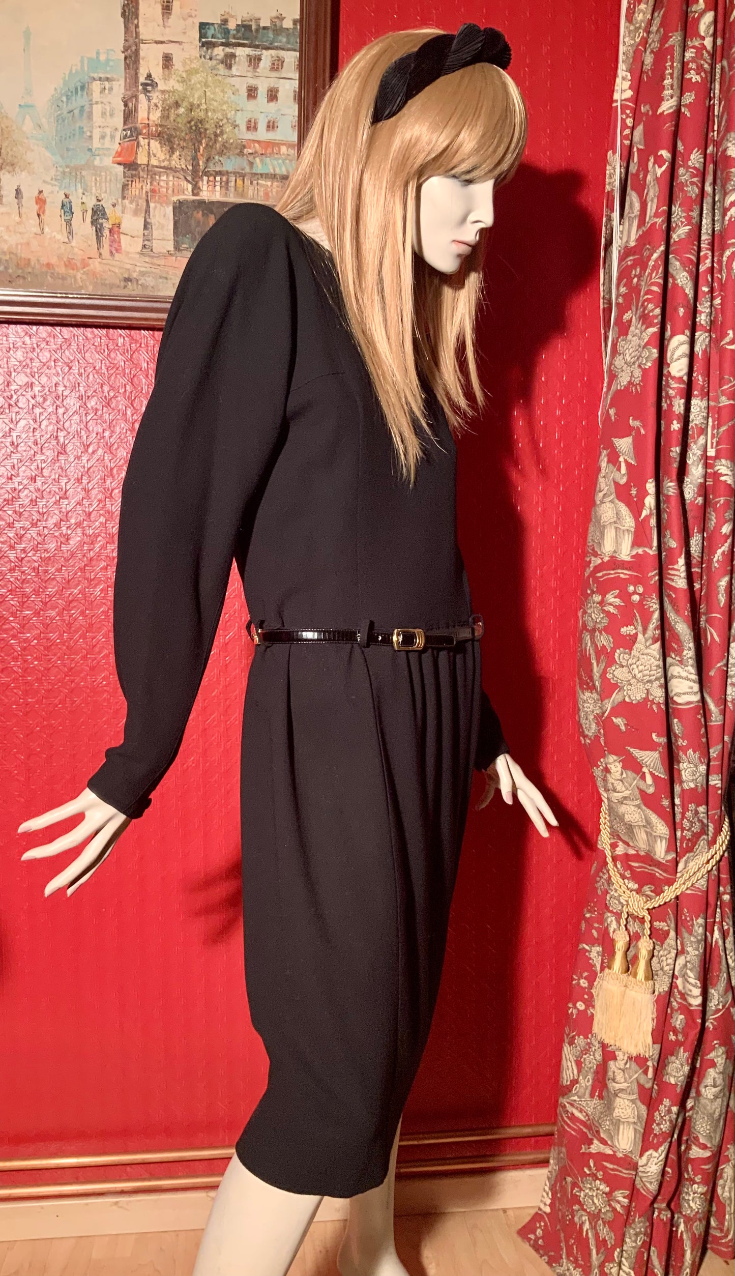 Robe noire Yves Saint Laurent Rive Gauche