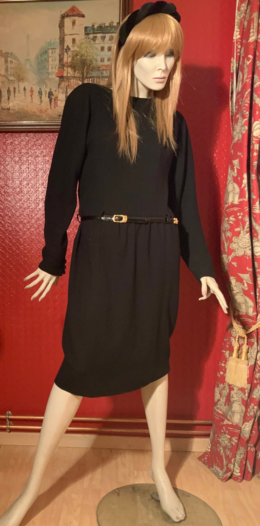 Robe noire Yves Saint Laurent Rive Gauche