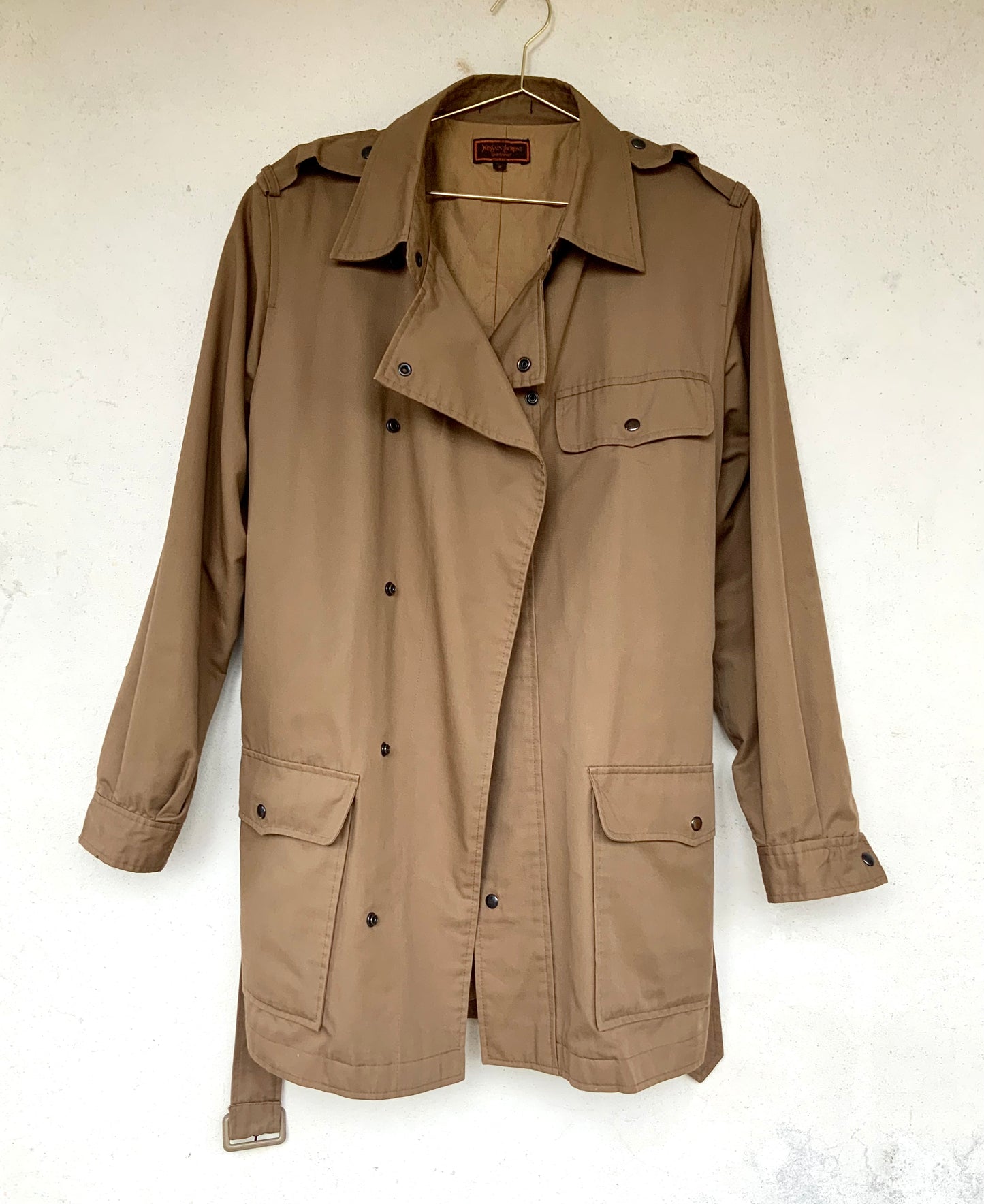 Trench court beige Yves Saint Laurent vintage