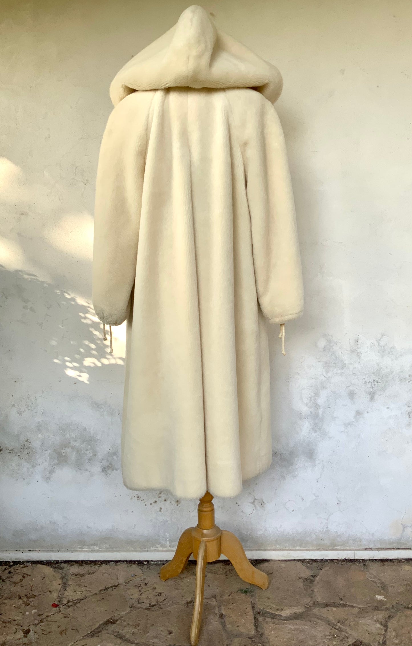 Manteau en lama écru Hartmann vintage