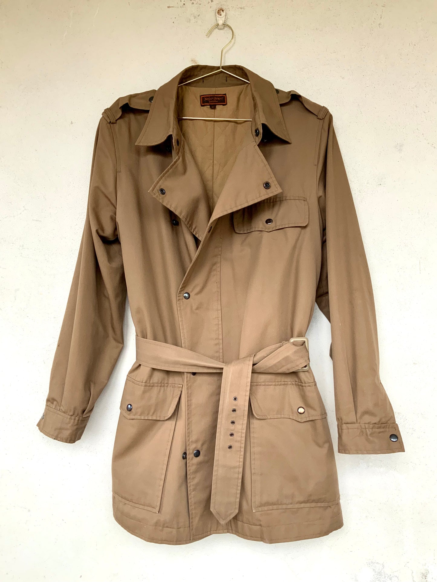 Trench court beige Yves Saint Laurent vintage