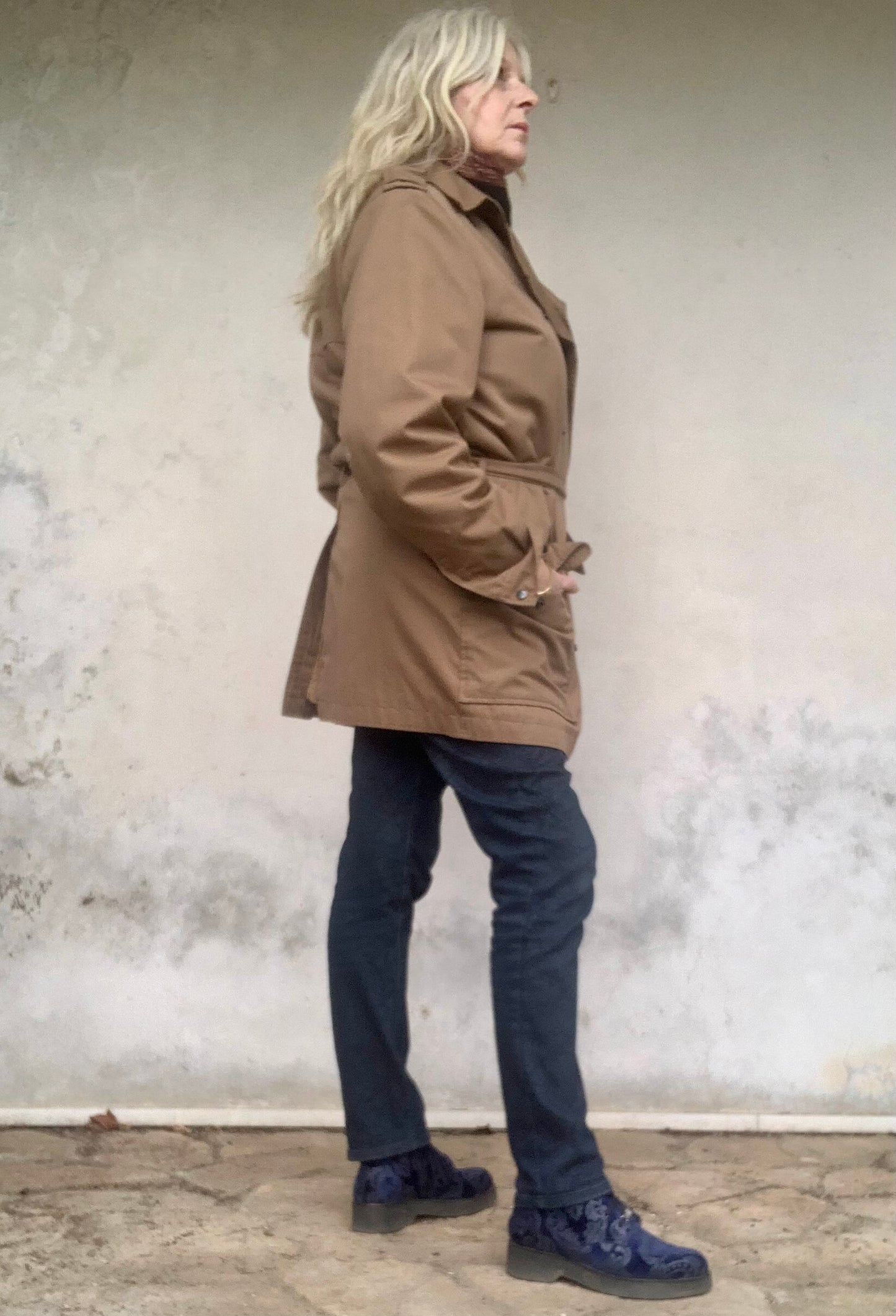 Trench court beige Yves Saint Laurent vintage