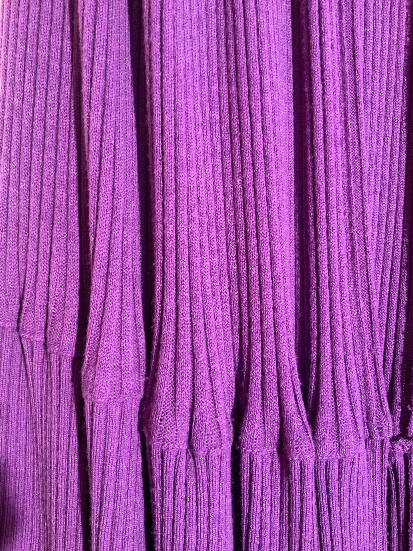 Cape en maille plissée violette Chacok Vintage