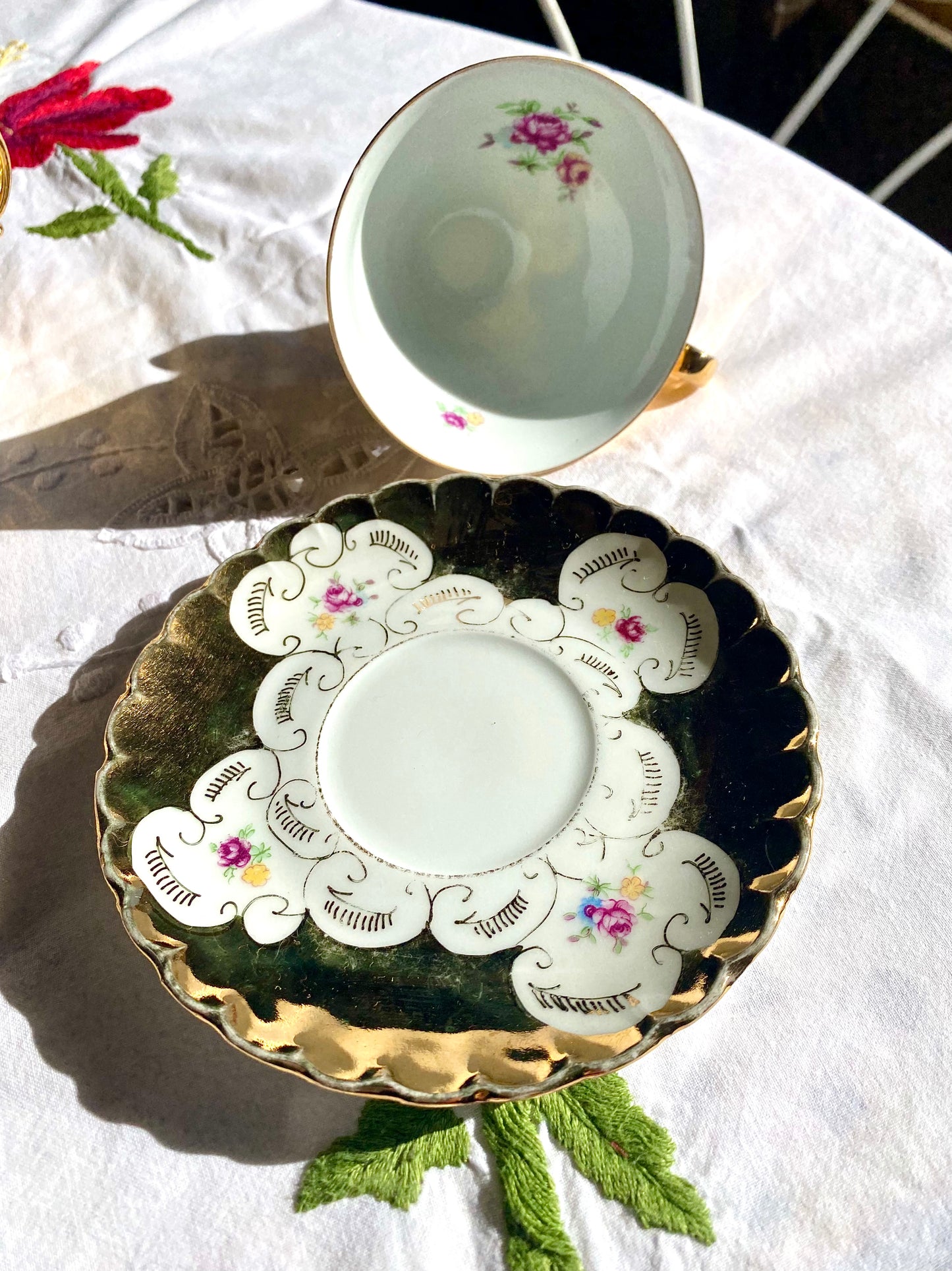 Service à thé en porcelaine Vénézia vintage