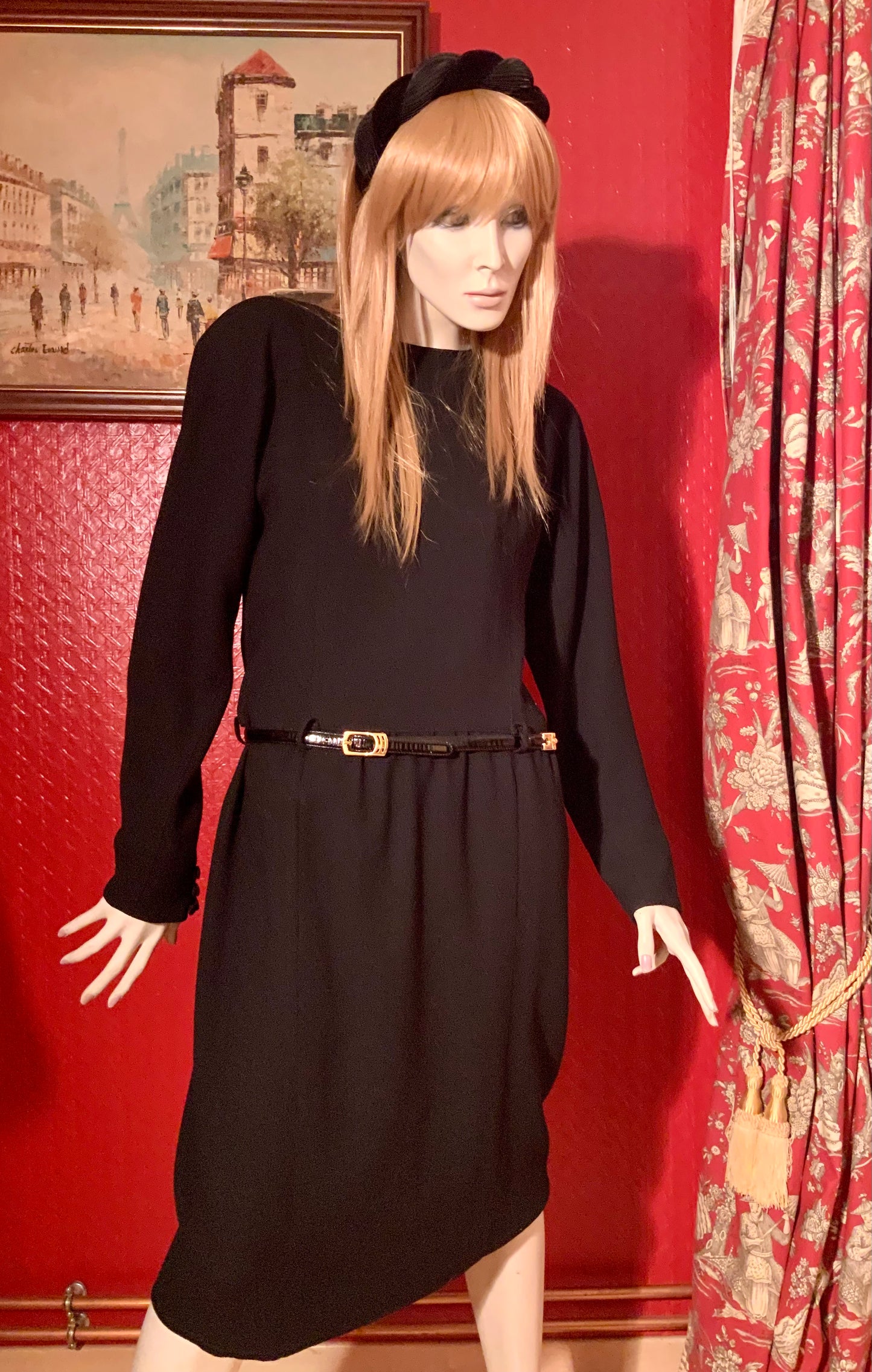 Robe noire Yves Saint Laurent Rive Gauche