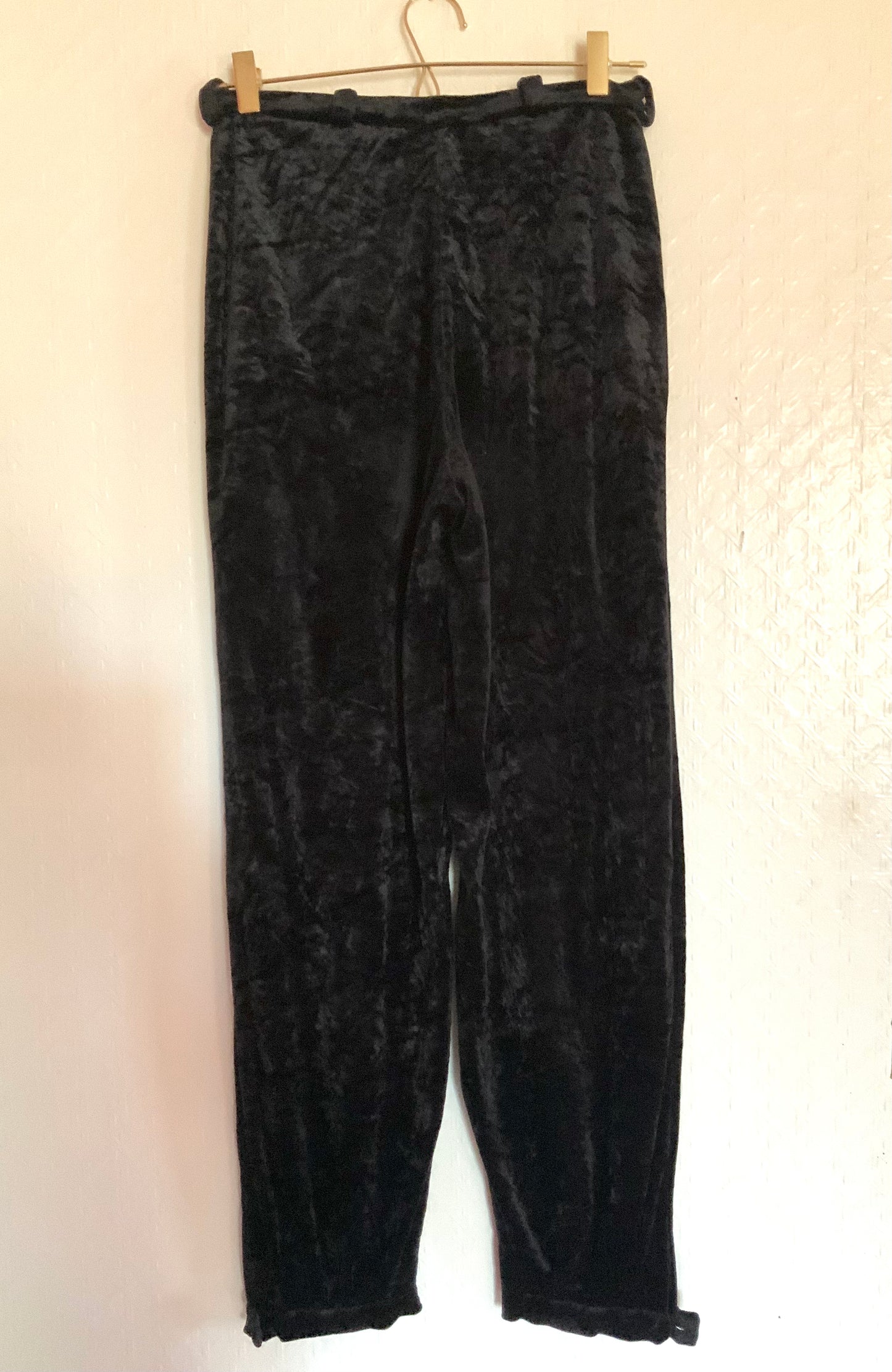 Pantalon et veste en velours noir Sonia Rykiel vintage